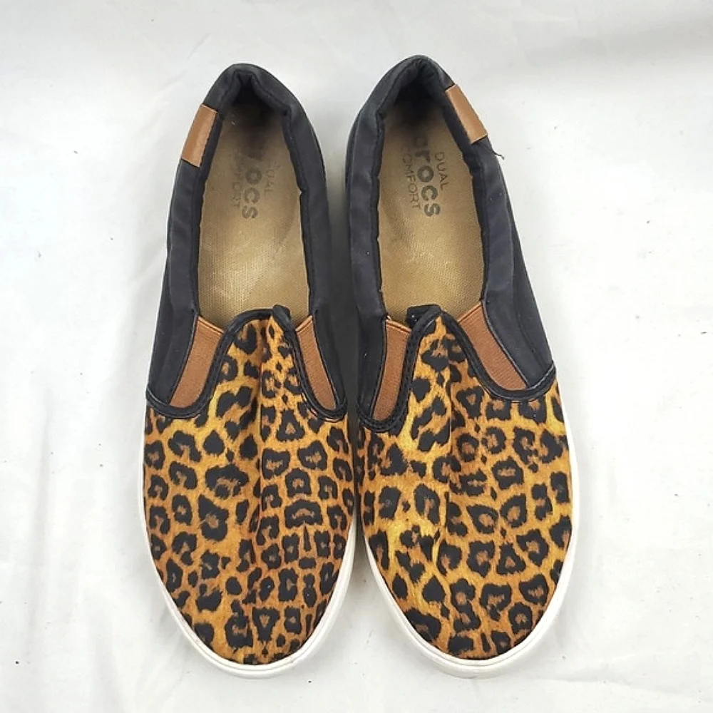 Crocs Citilane Leopard‎ Print Slip On Sneaker